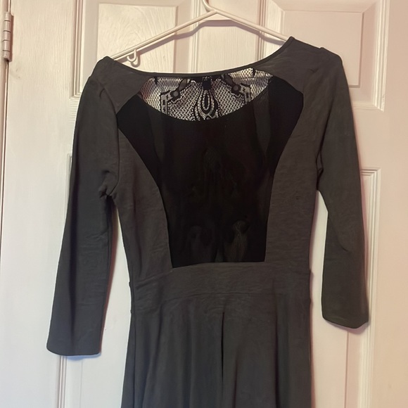 Grey dress with lace back. - Picture 2 of 2